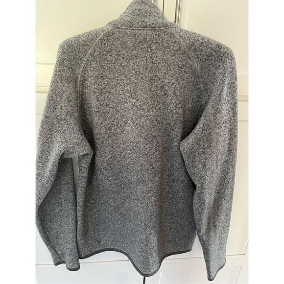 Patagonia Womens Better Sweater 1/4 Zip Pullover Sz M Stonewashed Gray Hiking - Picture 4 of 9
